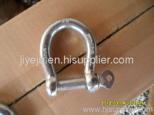 Stainless steel european type large bow shackle