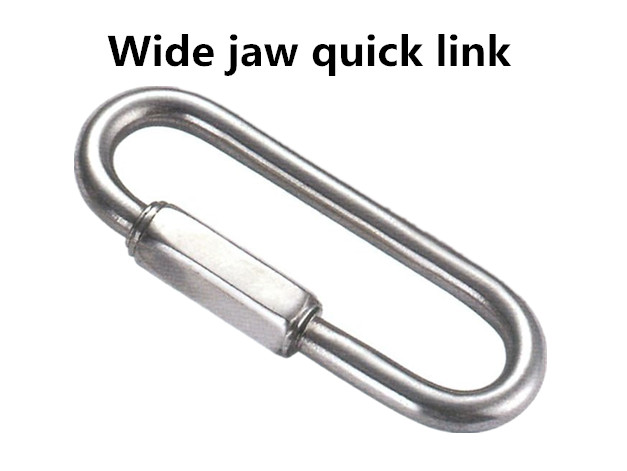 Wide jaw quick link